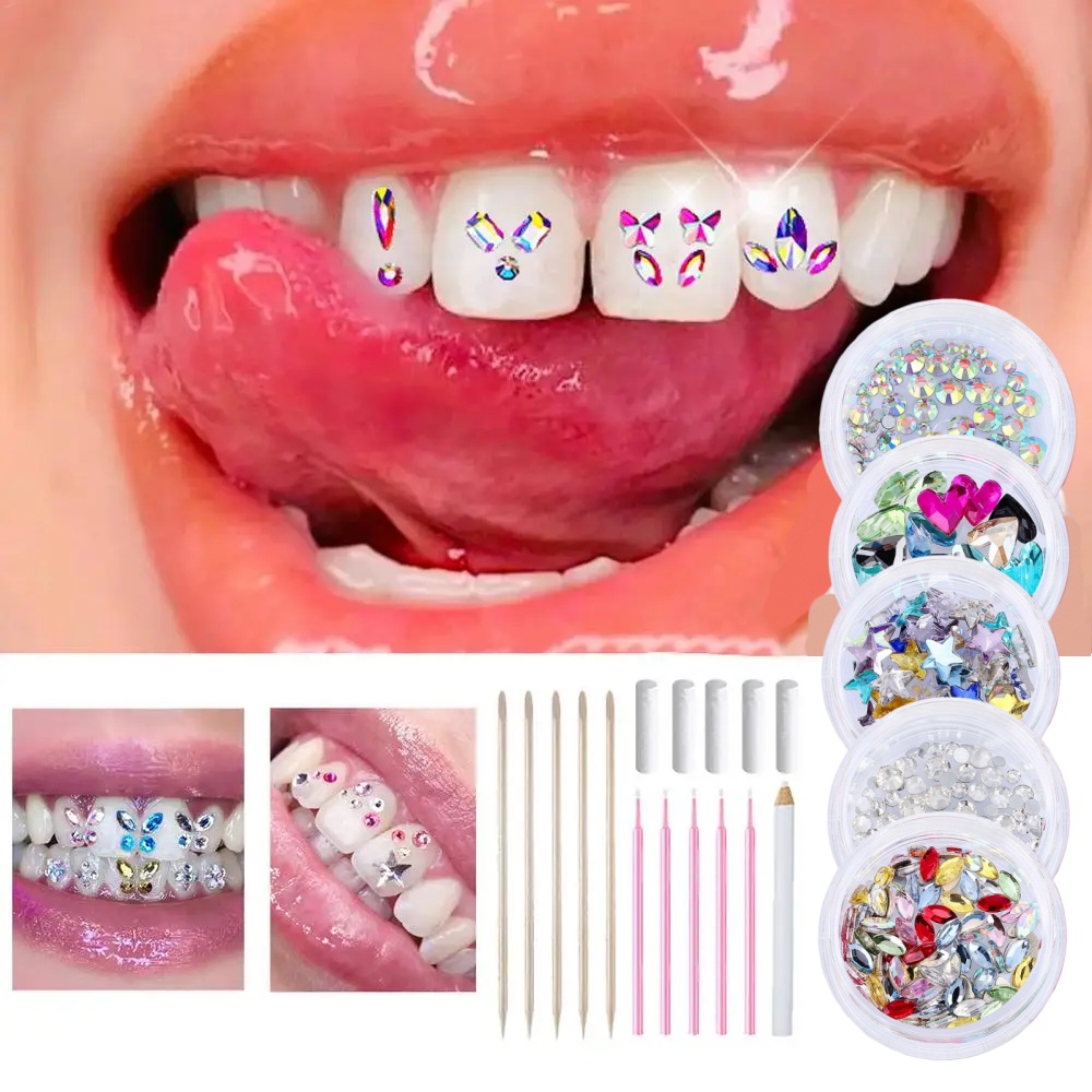 Tooth Gem Kit - 1set Tooth Gem Decoration Dental Teeth