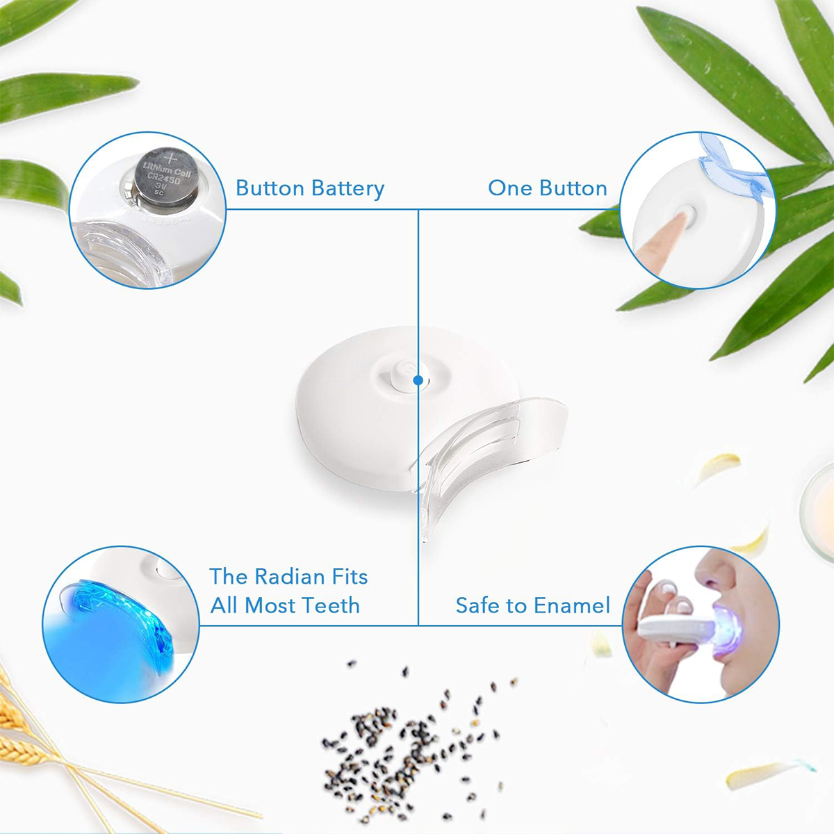 Teeth Whitening Kit - 5X LED L - đánh giá và giá Teeth Whitening Hismile
