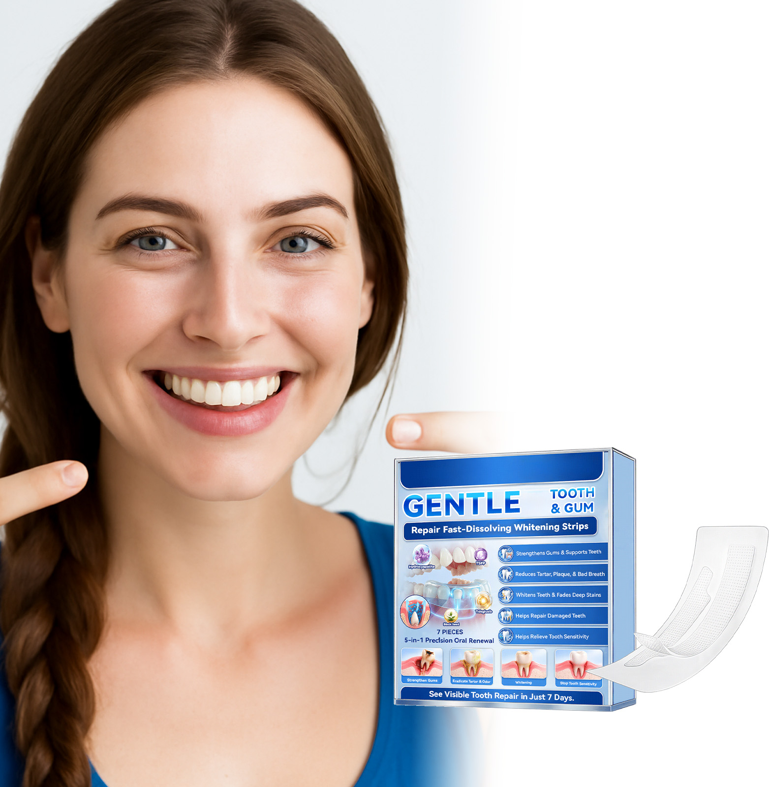 Teeth Whitening Strips Fast Re - đánh giá và giá Teeth Whitening Fast