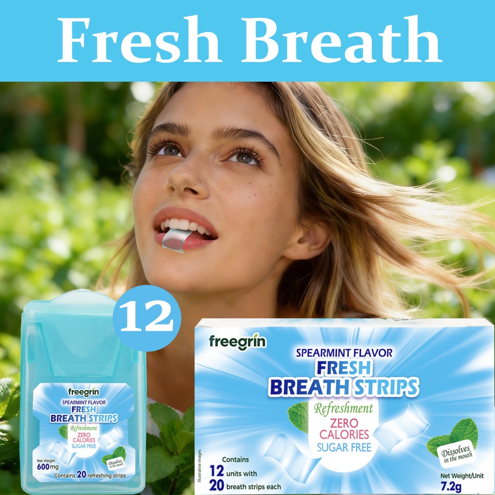 FREEGRIN Spearmint Flavored Fr - đánh giá và giá Teeth Whitening Fast
