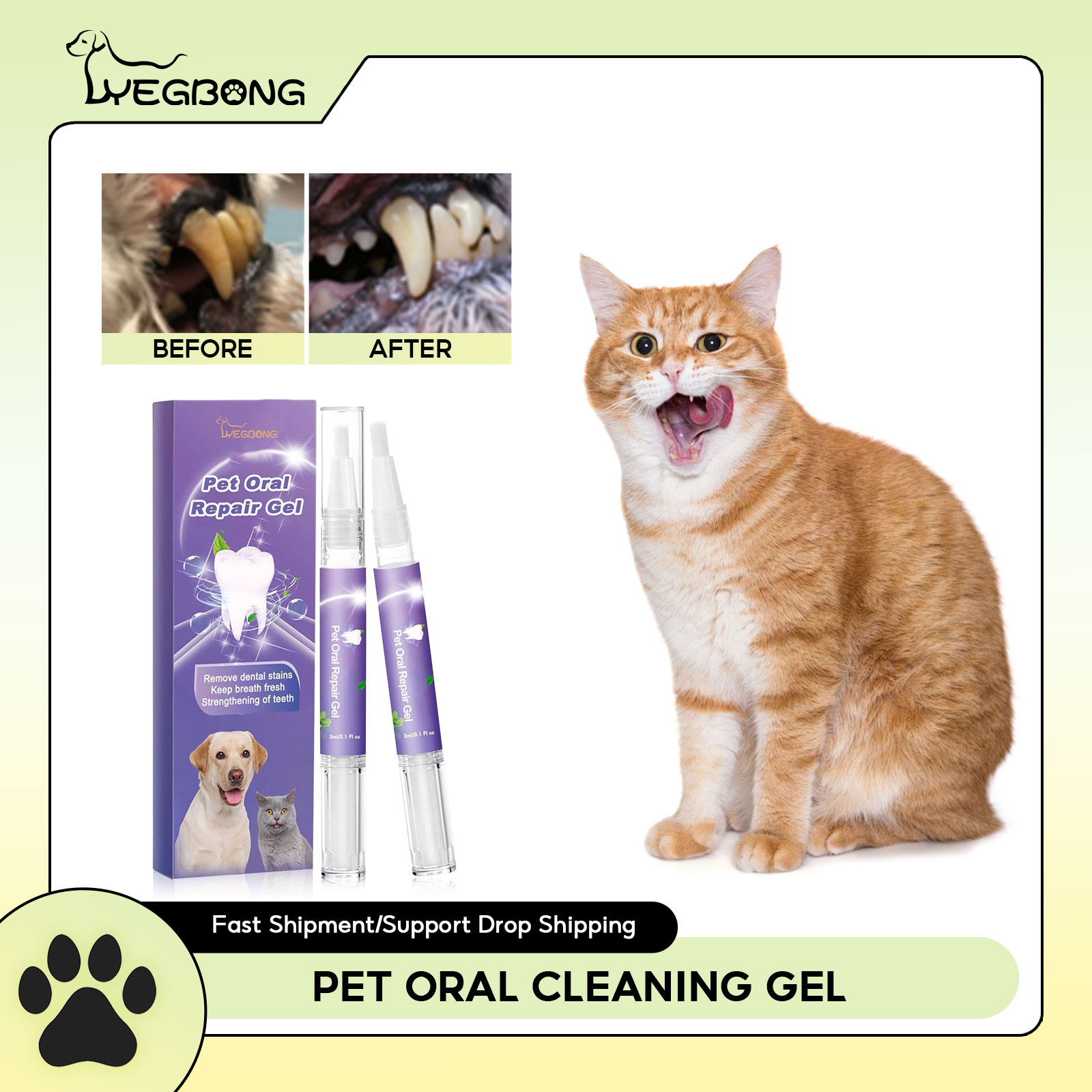 Pet Oral Repair Gel Puppy Tart - đánh giá và giá Teeth Whitening Hismile
