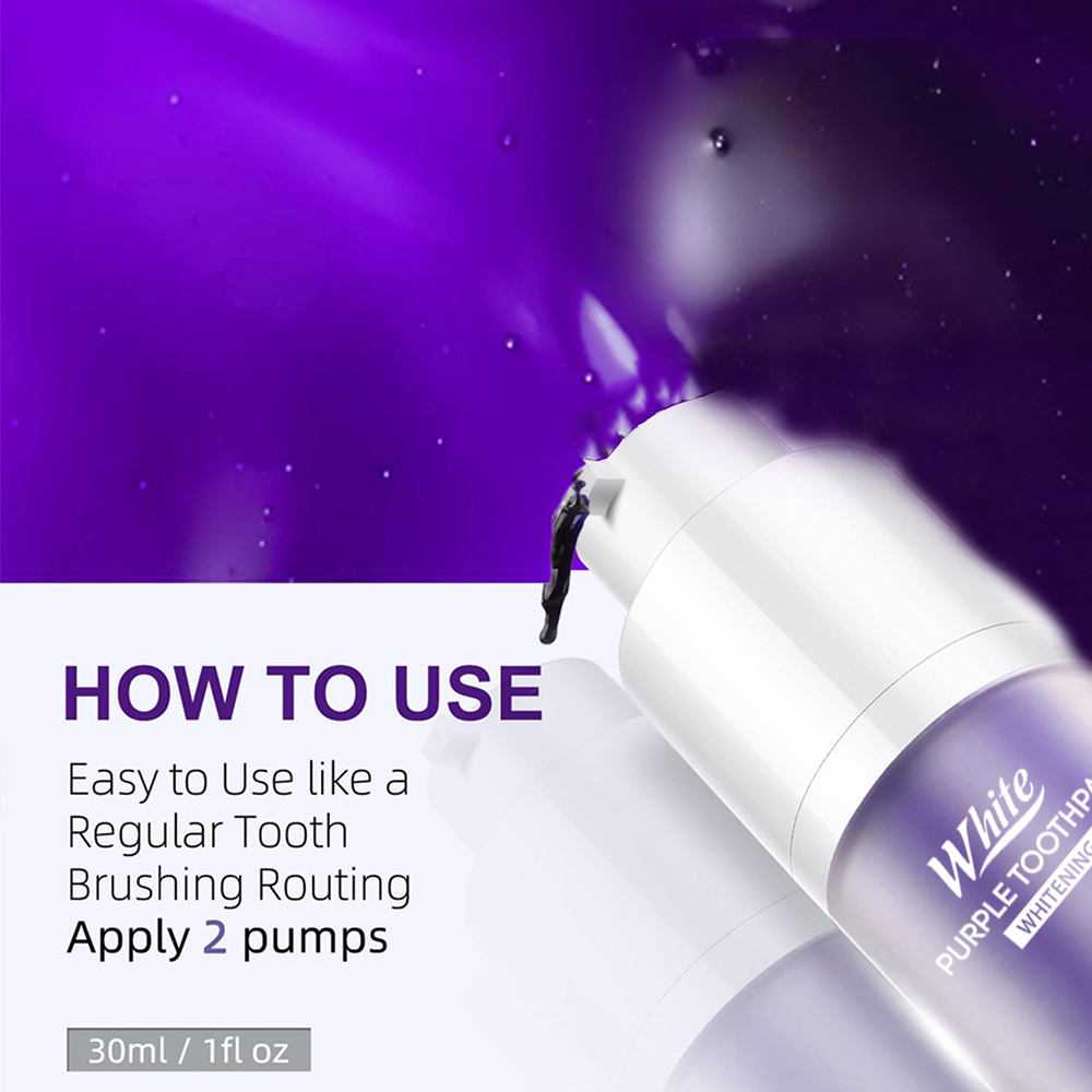 Purple Whitening Toothpaste 30 - đánh giá và giá Teeth Whitening Hismile