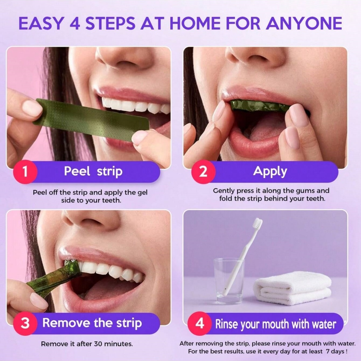 Deluxe Whitening Teeth Sticker - đánh giá và giá Teeth Whitening Hismile