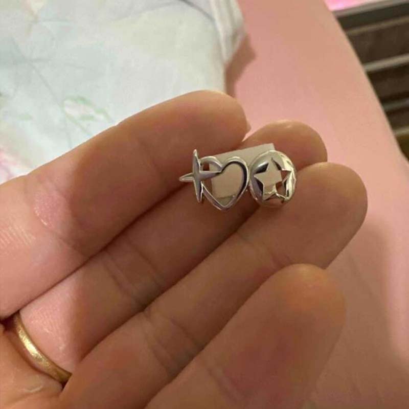 Punk Hip Hop Hollow Heart Teet - đánh giá và giá Tooth Gem Kit