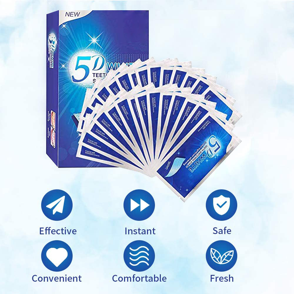 5D White Teeth Whitening Strip - đánh giá và giá Teeth Whitening Gel Refills