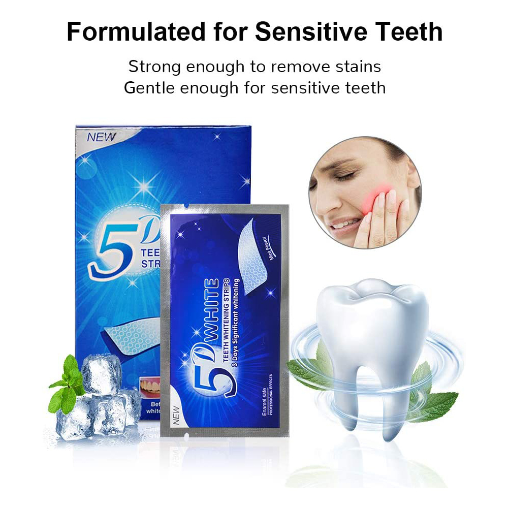 5D White Teeth Whitening Strip - đánh giá và giá Teeth Whitening Gel Refills
