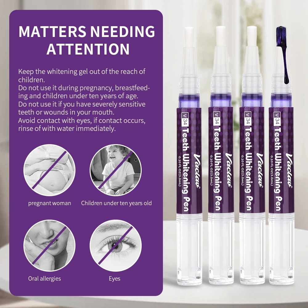 Vaclav V34 Purple Teeth Whiten - đánh giá và giá Teeth Whitening Fast