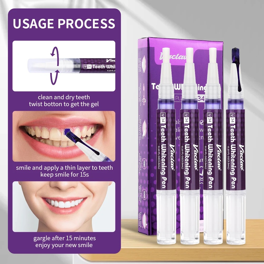 Vaclav V34 Purple Teeth Whiten - đánh giá và giá Teeth Whitening Fast