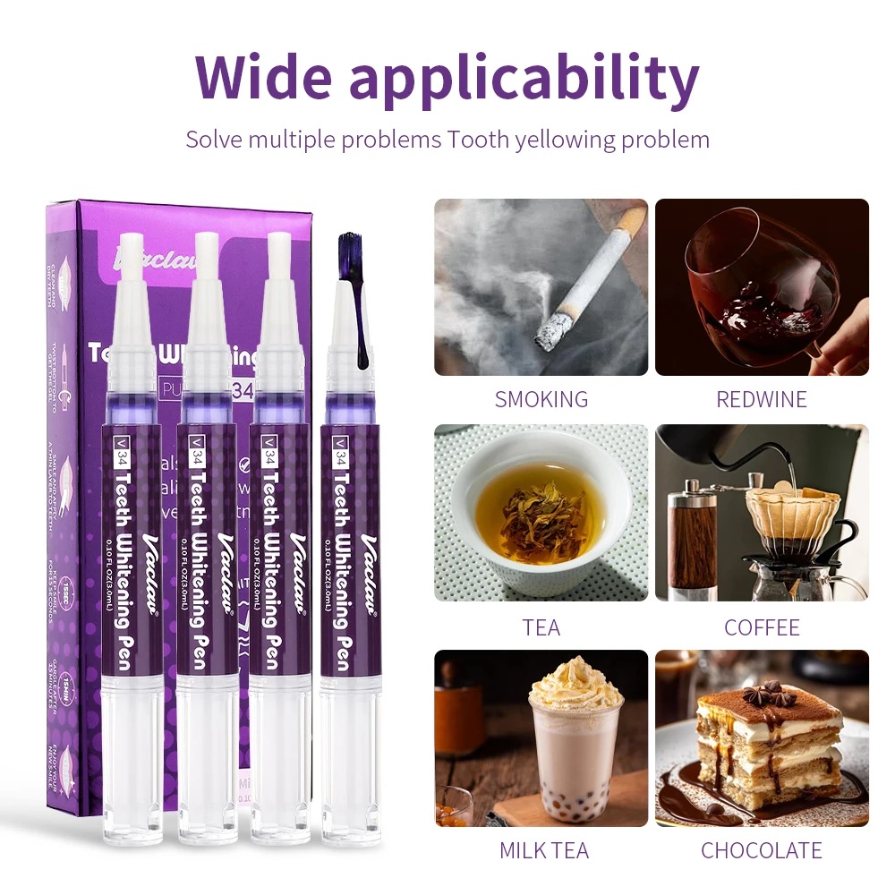 Vaclav V34 Purple Teeth Whiten - đánh giá và giá Teeth Whitening Fast